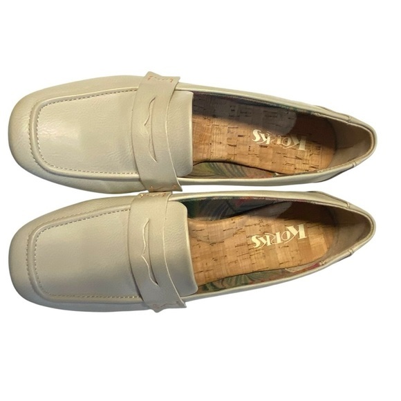 Korks Cream Posie Penny Loafer - Picture 8 of 10